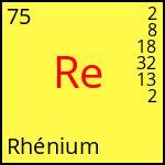 atome Rhénium